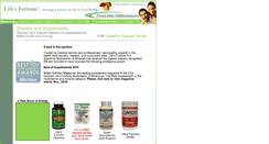 Desktop Screenshot of lifesfortunevitamins.com